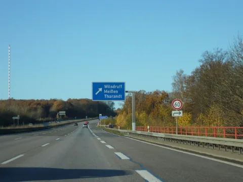 A4 Ausfahrt Wilsdruff Geo.hlipp.de 6695