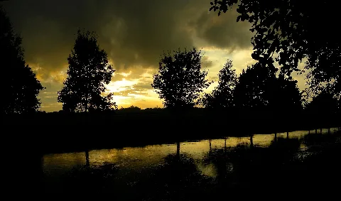 Abendstimmung An Der Niers