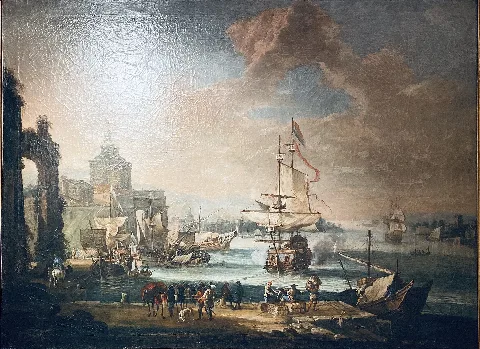 Abraham Storck Italienischer Hafen