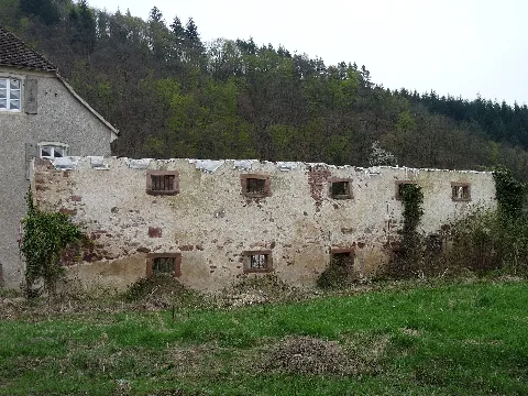 Abrissmauer Rest Hausen Wiesental