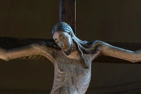 Abtei Seckau Basilika Kreuzigungsgruppe Kruzifix 01