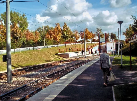 Abzweig Wiesenhügel Stadtbahn Erfurt
