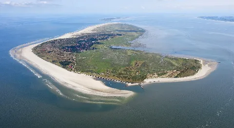 Aerial Image Of Spiekeroog (View From The West)