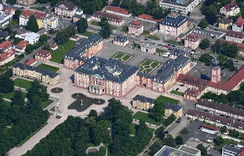 Aerial Image Of The Bruchsal Palace (View From The West)