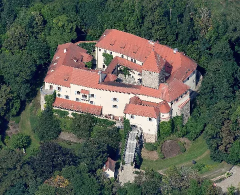 Aerial Image Of The Burg Wernberg (View From The South)