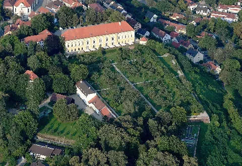 Aerial Image Of The Dachau Palace And Court Garden (View From The Southwest)