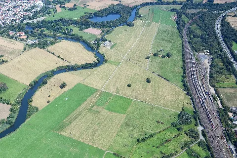 Aerial Image Of The Garbenheimer Wiesen Gliding Site