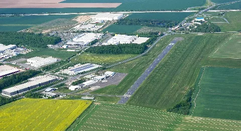 Aerial Image Of The Gera Leumnitz Airfield