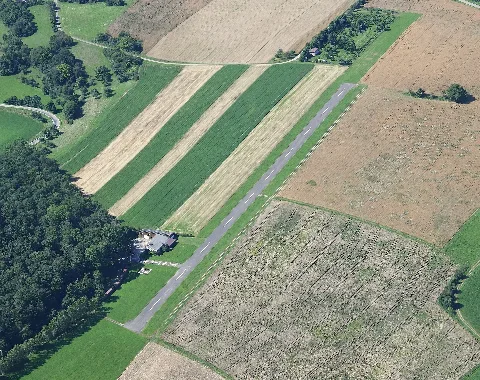 Aerial Image Of The Ingelfingen Bühlhof Airfield
