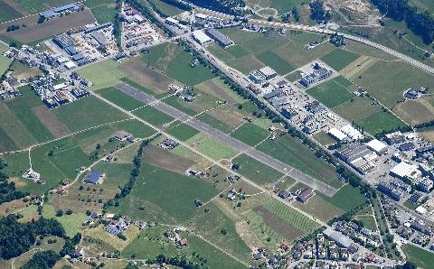 Aerial Image Of The Kägiswil Airfield