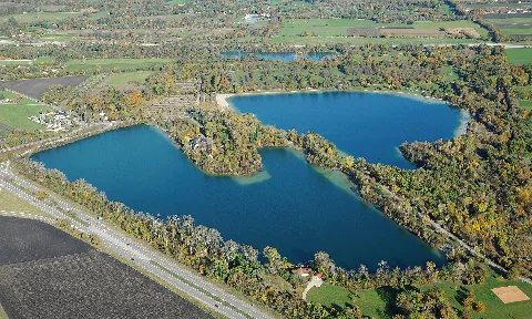 Aerial Image Of The Langwieder Lake District (View From The South)