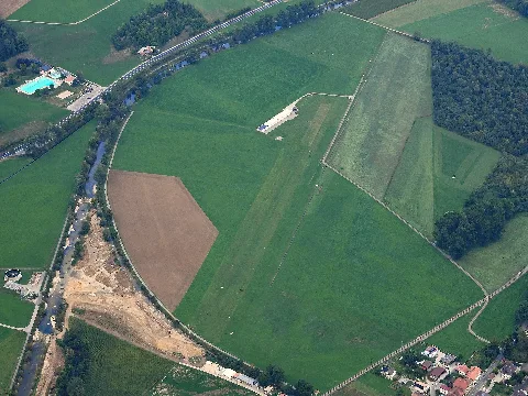 Aerial Image Of The Môtiers Airfield