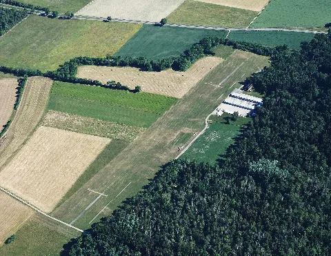 Aerial Image Of The Montricher Airfield