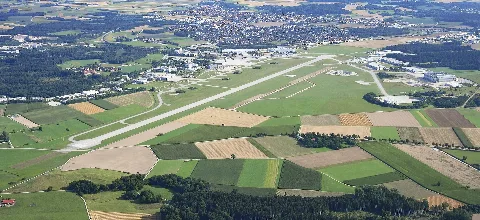 Aerial Image Of The Oberpfaffenhofen Airfield