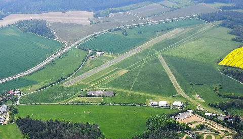 Aerial Image Of The Rudolstadt Groschwitz Airfield