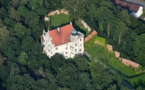 Aerial Image Of The Schloss Teisbach (View From The West)