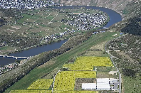 Aerial Image Of The Traben Trarbach Mont Royal Airfield