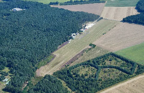 Aerial Image Of The Verden Scharnhorst Airfield