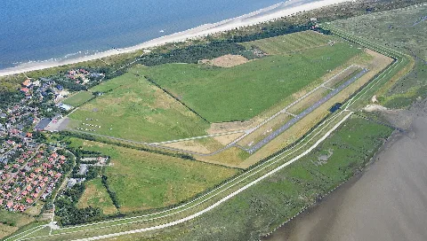 Aerial Image Of The Wangerooge Airfield (View From The Southwest)