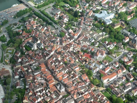 Aerial Lohr Ortskern 1 P1150692