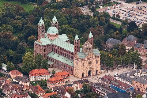 Aerial Photograph Speyer Cathedral