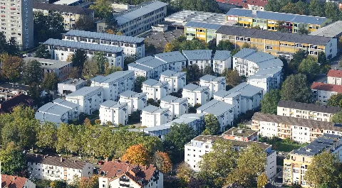 Aerial View Lörrach Wohnanlage Stadion1