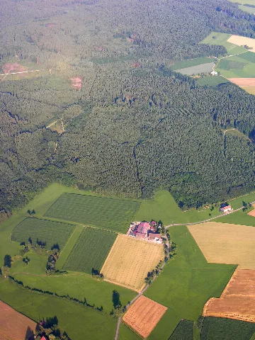 Aerial View Of A Farm Building Near Mindersdorf 15.07.2008 17 12 39