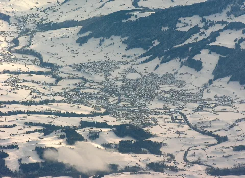 Aerial View Of Appenzell From Overhead Abtwil At 4280 M Asl 23.11.2008 13 55 40