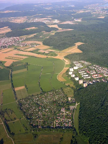 Aerial View Of Garden Plots Outside Singen 15.07.2008 17 04 25