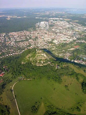 Aerial View Of Hohentwiel And Singen 15.07.2008 17 03 23
