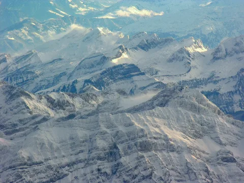 Aerial View Of Säntis From Overhead Niederbüren At 3970 M Asl 23.11.2008 13 55 04