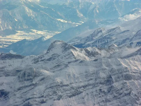 Aerial View Of The Alpstein Range Overhead Niederbüren At 3870 M Asl 23.11.2008 13 54 54