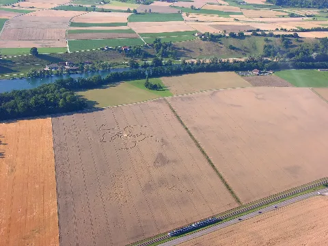 Aerial View Of The Crop Circle In Diessenhofen 15.07.2008 16 44 08