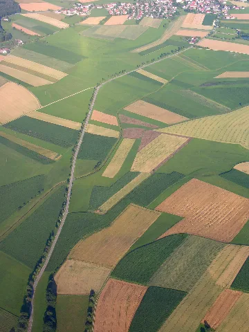 Aerial View Of The Road Between Mindersdorf And Liggersdorf 15.07.2008 17 12 08