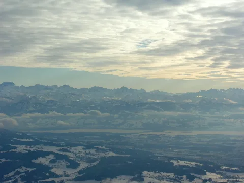 Aerial View Overhead Zell At 2100 M Asl 23.11.2008 13 52 12