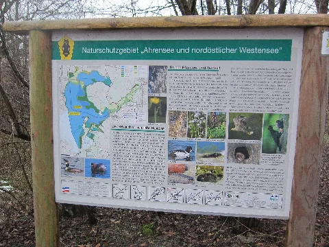 Ahrensee Und Nordöstlicher Westensee Informationsschild