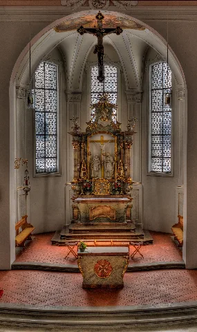 Altarraum Der Kirche Bodnegg