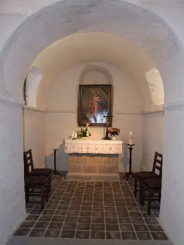 Altarraum Nikolauskapelle Heisterbacherrott