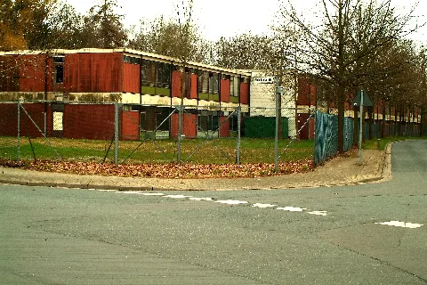 Alte Wohncontainer Asylbewerberheim Hannover Fuhsestraße Ecke Eichsfelder Straße