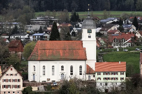 Altensteig Kirchstraße Stadtkirche + Hohenbergstraße 2 (Aussichtspunkt) 02 Ies