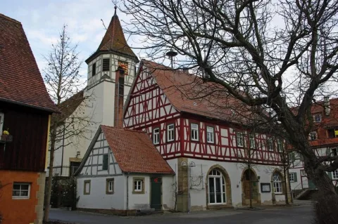 Altes Rathaus Und Kirche Erligheim Geograph.org.uk 8361