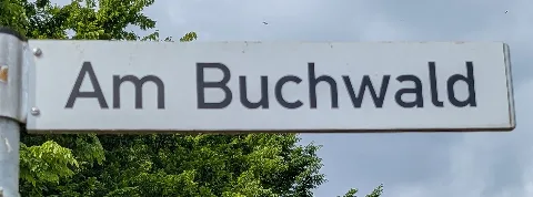 Am Buchwald (Neu Ulm) Straßenschild