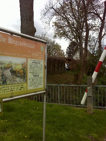 Ampen Infotafel 'Die Wegeschranke'