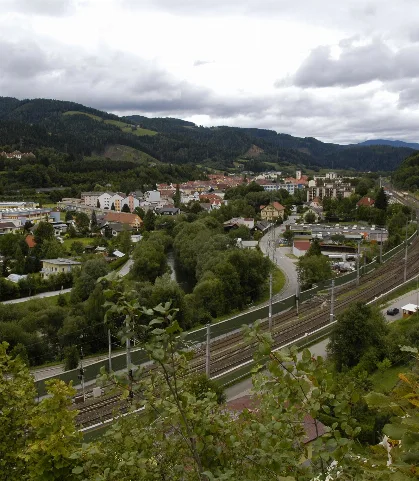 Ansicht Von Kindberg Vom Kalvarienberg