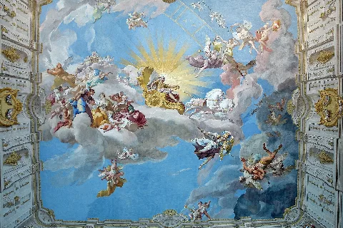 Apotheosis Of Charles Vi Fresco Of Paul Troger (1739) Imperial Stair Case Göttweig Abbey