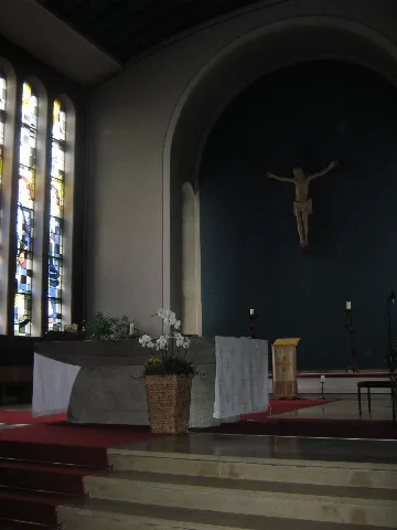 Apse Of The Church Maria Königin In Lüdenscheid, Germany