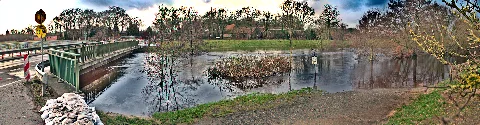 Astruper Brücke Hochwasser