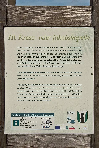 Aufbahrungshalle, Ehem. Hl. Kreuz Oder Jakobs Kapelle Hinweisschild