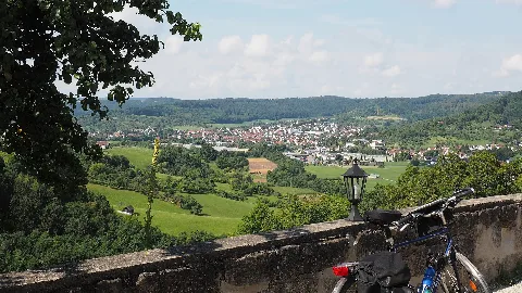Ausblick Ins Wieslauftal Von Der Burg Waldenstein