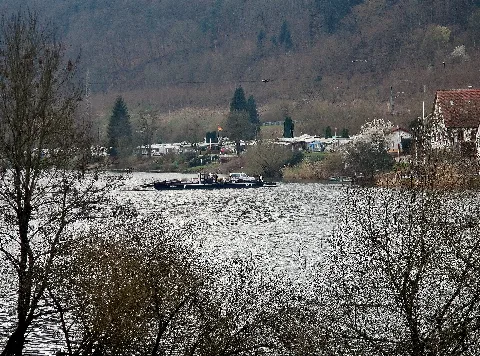 Ausblick Vom 366 Km Langen Neckartalradweg, Gierfähre "Hbg 034" Bei Neckarhausen Panoramio